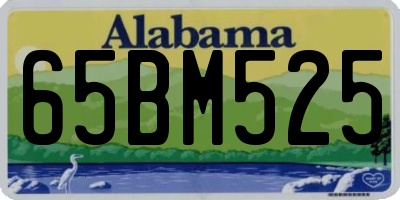 AL license plate 65BM525