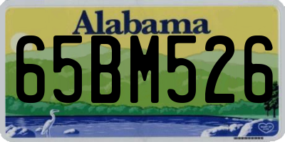 AL license plate 65BM526