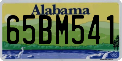 AL license plate 65BM541