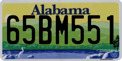AL license plate 65BM551