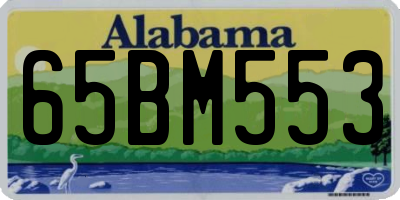 AL license plate 65BM553
