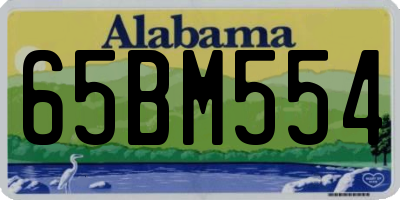 AL license plate 65BM554