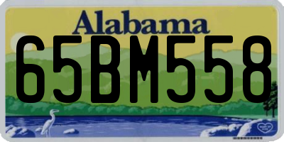 AL license plate 65BM558