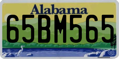 AL license plate 65BM565