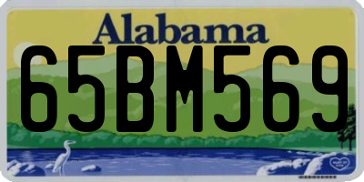 AL license plate 65BM569