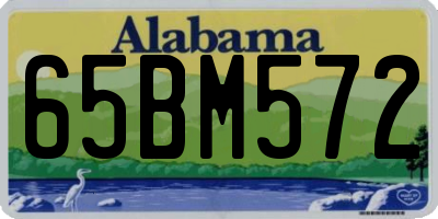 AL license plate 65BM572