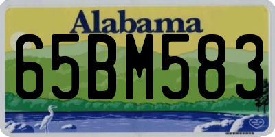 AL license plate 65BM583