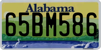 AL license plate 65BM586