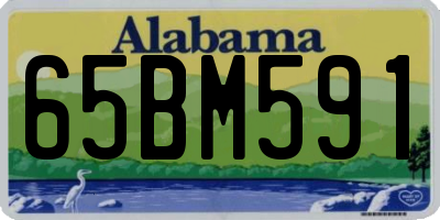 AL license plate 65BM591