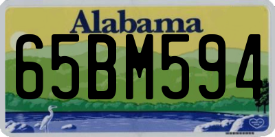 AL license plate 65BM594