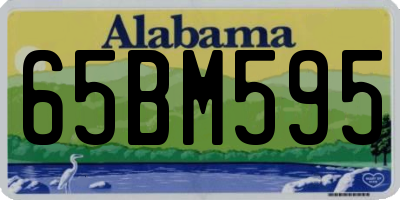 AL license plate 65BM595