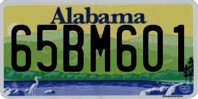 AL license plate 65BM601