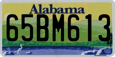 AL license plate 65BM613