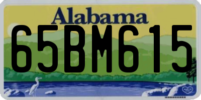 AL license plate 65BM615