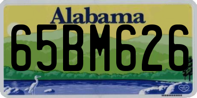 AL license plate 65BM626