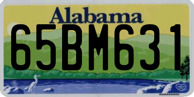 AL license plate 65BM631