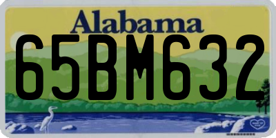 AL license plate 65BM632