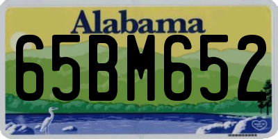 AL license plate 65BM652