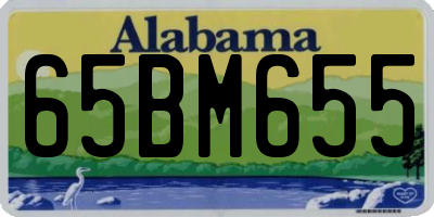 AL license plate 65BM655