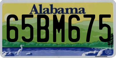 AL license plate 65BM675