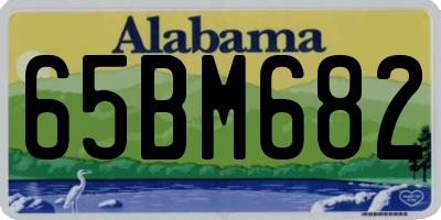 AL license plate 65BM682