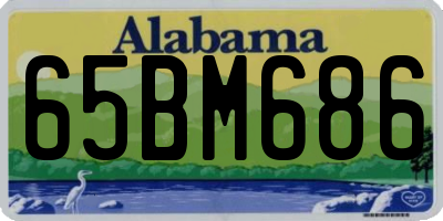 AL license plate 65BM686