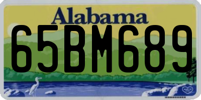 AL license plate 65BM689