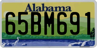 AL license plate 65BM691