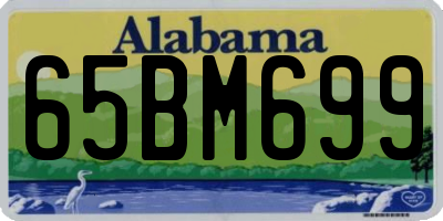 AL license plate 65BM699