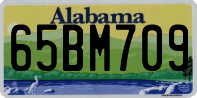 AL license plate 65BM709