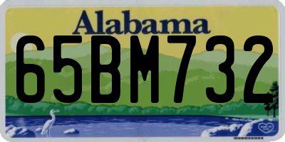 AL license plate 65BM732