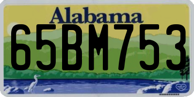 AL license plate 65BM753