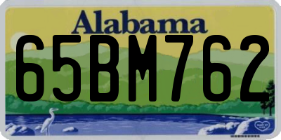 AL license plate 65BM762