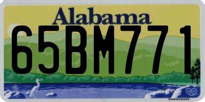 AL license plate 65BM771