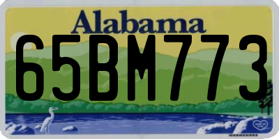 AL license plate 65BM773