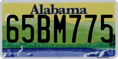 AL license plate 65BM775