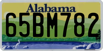 AL license plate 65BM782
