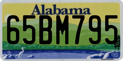 AL license plate 65BM795