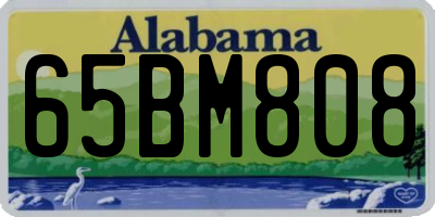 AL license plate 65BM808