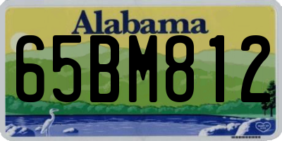 AL license plate 65BM812