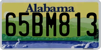 AL license plate 65BM813