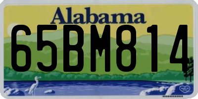 AL license plate 65BM814