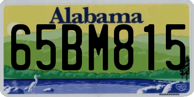 AL license plate 65BM815