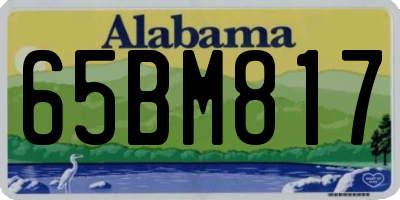 AL license plate 65BM817