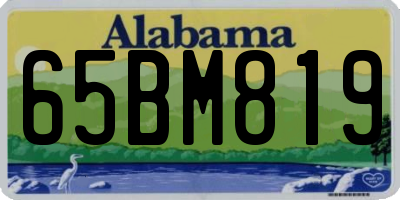 AL license plate 65BM819