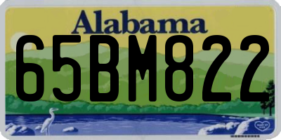 AL license plate 65BM822