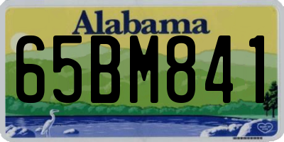 AL license plate 65BM841