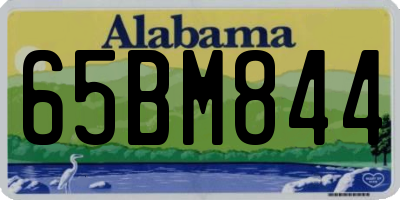 AL license plate 65BM844