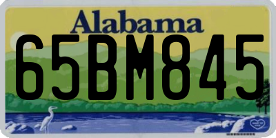 AL license plate 65BM845