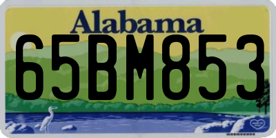 AL license plate 65BM853